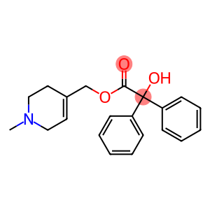 1,2,3,6-Tetrahydro-1-methyl-4-pyridinemethanol α-hydroxy-α,α-diphenylacetate