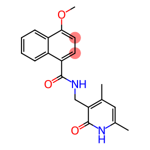 N-[(1,2-Dihydro-4,6-dimethyl-2-oxo-3-pyridinyl)methyl]-4-methoxy-1-naphthalenecarboxamide