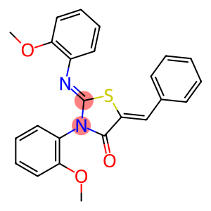 5-benzylidene-3-(2-methoxyphenyl)-2-[(2-methoxyphenyl)imino]-1,3-thiazolidin-4-one