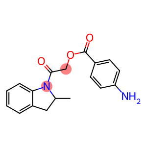 [2-(2-methyl-2,3-dihydroindol-1-yl)-2-oxo-ethyl] 4-aminobenzoate