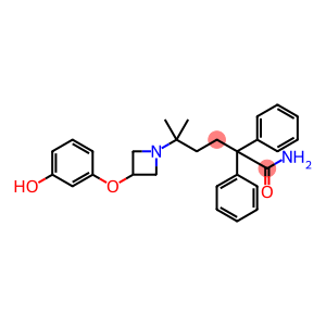 5-[3-(3-hydroxyphenoxy)azetidin-1-yl]-5-methyl-2,2-diphenylhexanamide