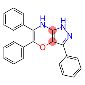 Pyrazolo[4,3-b][1,4]oxazine, 1,7-dihydro-3,5,6-triphenyl-