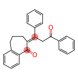 6-(3-oxo-1,3-diphenylpropylidene)-6,7,8,9-tetrahydro-5H-benzo[a]cyclohepten-5-one