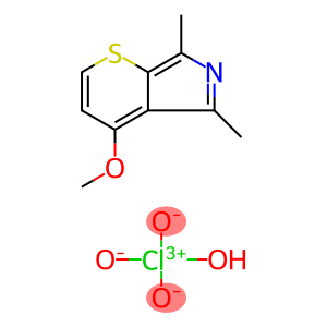Thiopyrano[2,3-c]pyrrole, 4-methoxy-5,7-dimethyl-, perchlorate (1:1)