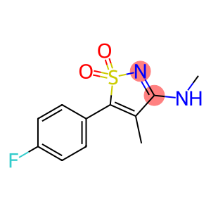 5-(4-fluorophenyl)-n,4-dimethyl-3-isothiazolamine-1,1-dioxide