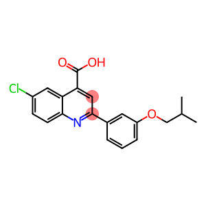 6-氯-2-(3-异丁氧基苯基)喹啉-4-羧酸