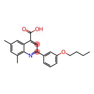 2-(3-丁氧基苯基)-6,8-二甲基喹啉-4-羧酸