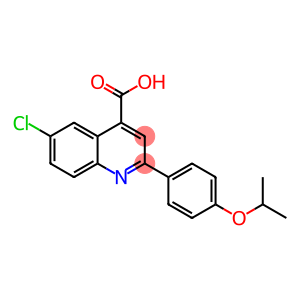 6-氯-2-(4-异丙氧芬基)喹啉-4-羧酸