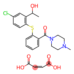 Piperazine, 1-[2-[[4-chloro-2-(1-hydroxyethyl)phenyl]thio]benzoyl]-4-methyl-, (2Z)-2-butenedioate (1:1) (salt) (9CI)