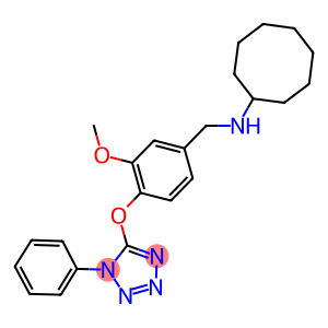 N-cyclooctyl-N-{3-methoxy-4-[(1-phenyl-1H-tetraazol-5-yl)oxy]benzyl}amine