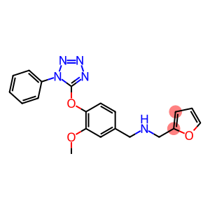 2-furyl-N-{3-methoxy-4-[(1-phenyl-1H-tetraazol-5-yl)oxy]benzyl}methanamine