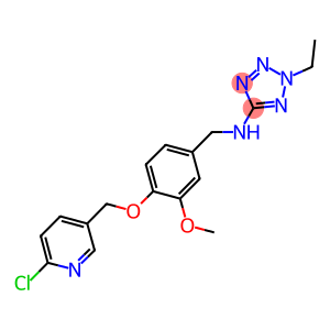 N-{4-[(6-chloro-3-pyridinyl)methoxy]-3-methoxybenzyl}-N-(2-ethyl-2H-tetraazol-5-yl)amine