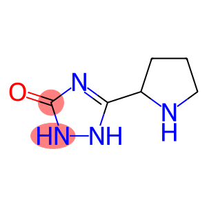 5-pyrrolidin-2-yl-2,4-dihydro-3H-1,2,4-triazol-3-one(SALTDATA: HCl)