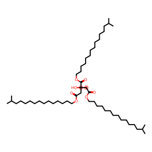 tris(14-methylpentadecyl) 2-hydroxypropane-1,2,3-tricarboxylate