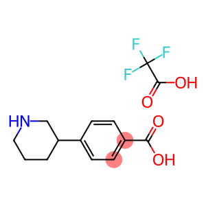 2,2,2-Trifluoroacetic acid compound with 4-(piperidin-3-yl)benzoic acid (1:1)