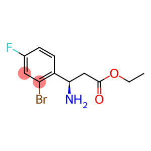 Benzenepropanoic acid, β-amino-2-bromo-4-fluoro-, ethyl ester, (βR)-