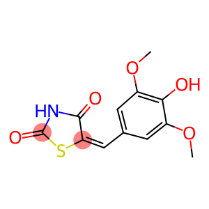 5-(4-hydroxy-3,5-dimethoxybenzylidene)-1,3-thiazolidine-2,4-dione