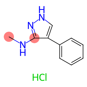 1H-Pyrazol-3-amine, N-methyl-4-phenyl-, hydrochloride (1:)