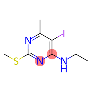 N-ETHYL-5-IODO-6-METHYL-2-(METHYLTHIO)PYRIMIDIN-4-AMINE