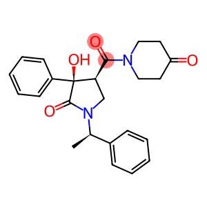 1-[[(3S,4R)-4-Hydroxy-5-oxo-4-phenyl-1-[(1R)-1-phenylethyl]-3-pyrrolidinyl]carbonyl]-4-piperidinone