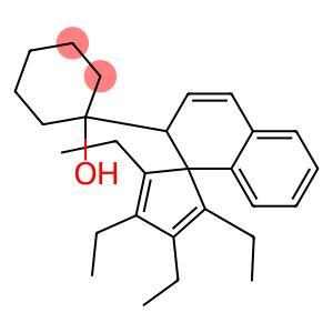 1-(2,3,4,5-TETRAETHYL-2'H-SPIRO[CYCLOPENTA[2,4]DIENE-1,1'-NAPHTHALENE]-2'-YL)CYCLOHEXANOL