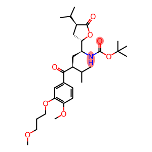 N-[(1S,3S)-3-[4-甲氧基-3-(3-甲氧基丙氧基)苯甲酰基]-4-甲基-1-[(2S,4S)-四氢-4-异丙基-5-氧代-2-呋喃基]戊基]-氨基甲酸叔丁酯