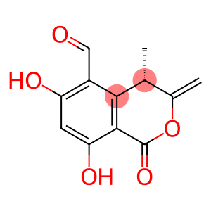 (4S)-3,4-二氢-6,8-二羟基-4-甲基-3-亚甲基-1-氧代-1H-2-苯并吡喃-5-甲醛