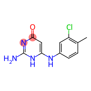 2-amino-6-[(3-chloro-4-methyl-phenyl)amino]-1H-pyrimidin-4-one