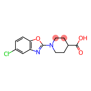 1-(5-Chloro-2-benzoxazolyl)-4-piperidinecarboxylic acid