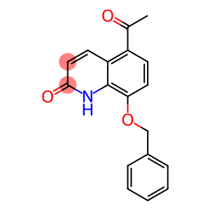 2(1H)-Quinolinone, 5-acetyl-8-(phenylmethoxy)-