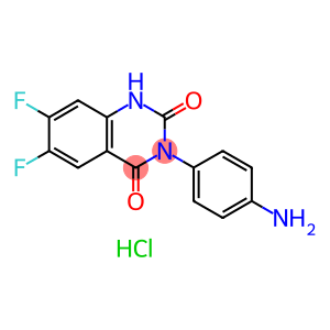 3-(4-氨基苯基)-6,7-二氟喹唑啉-2,4(1H,3H)-二酮盐酸盐