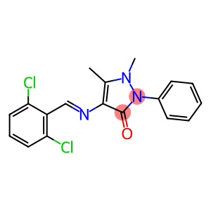 4-[(2,6-dichlorobenzylidene)amino]-1,5-dimethyl-2-phenyl-1,2-dihydro-3H-pyrazol-3-one