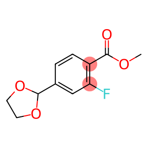 Benzoic acid, 4-(1,3-dioxolan-2-yl)-2-fluoro-, methyl ester