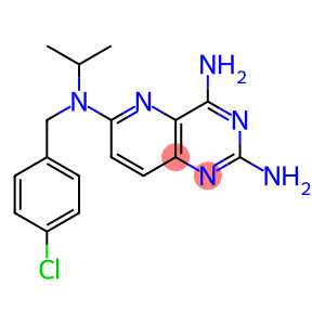 Pyrido[3,2-d]pyrimidine-2,4,6-triamine, N6-[(4-chlorophenyl)methyl]-N6-(1-methylethyl)-