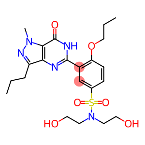 Benzenesulfonamide, 3-(6,7-dihydro-1-methyl-7-oxo-3-propyl-1H-pyrazolo[4,3-d]pyrimidin-5-yl)-N,N-bis(2-hydroxyethyl)-4-propoxy-