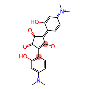 3-(4-Dimethylamino-2-hydroxy-phenyl)-5-(4-dimethylimmonium-2-hydroxy-cyclohexa-2,5-dien-1-ylidene)--1,2-dioxo-cyclopenten-4-olate