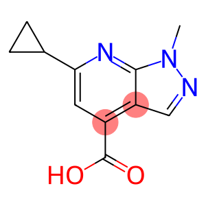 6-cyclopropyl-1-methyl-1H-pyrazolo[3,4-b]pyridine-4-carboxylic acid