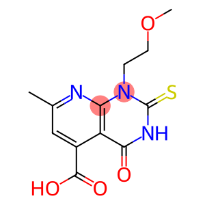 2-mercapto-1-(2-methoxyethyl)-7-methyl-4-oxo-1,4-dihydropyrido[2,3-d]pyrimidine-5-carboxylic acid