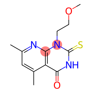 1-(2-甲氧基乙基)-5,7-二甲基-2-硫代-2,3-二氢吡啶并[2,3-D]嘧啶-4(1H)-酮