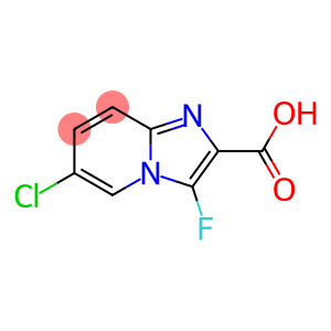 6-chloro-3-fluoroimidazo[1,2-a]pyridine-2-carboxylic acid(SALTDATA: 0.85HCl H2O)