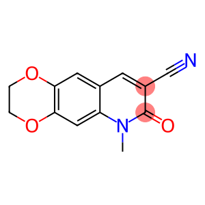 1,4-Dioxino[2,3-g]quinoline-8-carbonitrile,  2,3,6,7-tetrahydro-6-methyl-7-oxo-