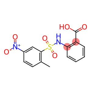 Benzoic acid, 2-[[(2-methyl-5-nitrophenyl)sulfonyl]amino]-