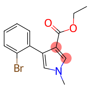 4-(2-BROMOPHENYL)-1-METHYL-1H-PYRROLE-3-CARBOXYLIC ACID ETHYL ESTER