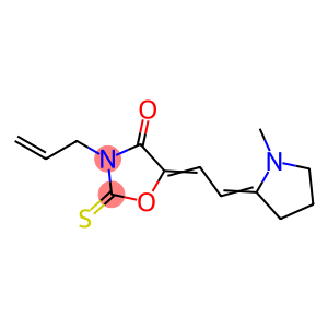 3-allyl-5-[(1-methylpyrrolidin-2-ylidene)ethylidene]-2-thioxooxazolidin-4-one