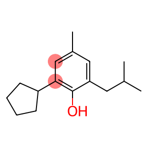 2-cyclopentyl-6-isobutyl-p-cresol