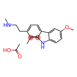 6-methoxy-N,1-dimethyl-9H-carbazole-2-ethylamine monoacetate