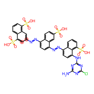 3-[[4-[[4-[(4-Amino-6-chloro-1,3,5-triazin-2-yl)amino]-5-sulfo-1-naphthalenyl]azo]-6-sulfo-1-naphthalenyl]azo]-1,5-naphthalenedisulfonic acid