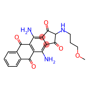 4,11-diamino-2-[(3-methoxypropyl)amino]-1H-cyclopent[b]anthracene-1,3,5,10(2H)-tetrone