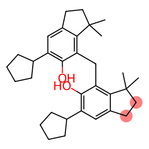 4,4'-methylenebis[6-cyclopentyl-3,3-dimethylindan-5-ol]