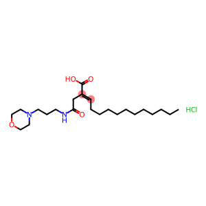 2-[2-[(3-morpholinopropyl)amino]-2-oxoethyl]tetradecenoic acid monohydrochloride